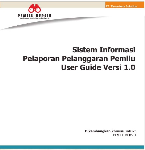 Modul Sistem Pelaporan Pelanggaran Pemilu